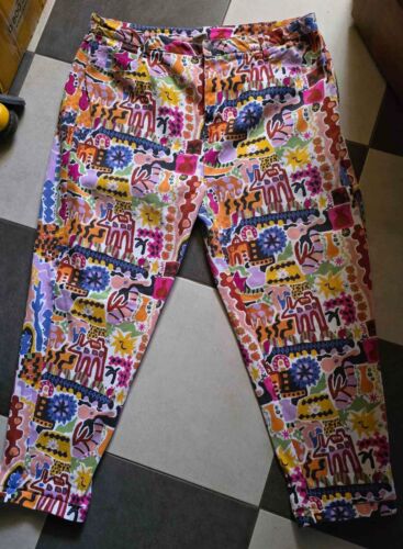 Pantalones de mezclilla LUCY & YAK X MELISSA FOSTER "Dana" algodón orgánico multicolor talla W40R - Imagen 4 de 20
