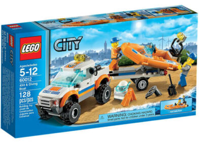 LEGO 60012 City Küstenwachenfahrzeug mit Schlauchboot Schiff Coast Guard SELTEN 