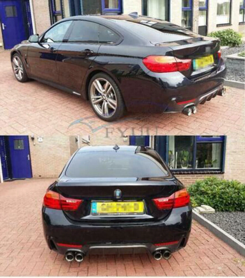 Puntas de escape de fibra de carbono real para BMW Serie M tubos dobles en salida 63 mm 93 m 2P Foto 2 de 4