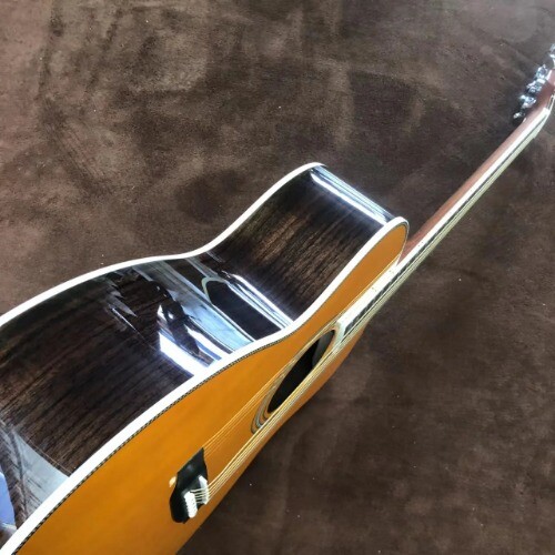 2025 Guitar Om28 Side Yellow 40 Inch Ballad Fingerstyle Guitar Wooden Guitar - Bild 4 von 15