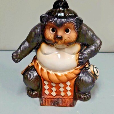 Raccoon Dog Shigaraki Yaki Sumo Wrestlers Figure 13in Japan Lucky