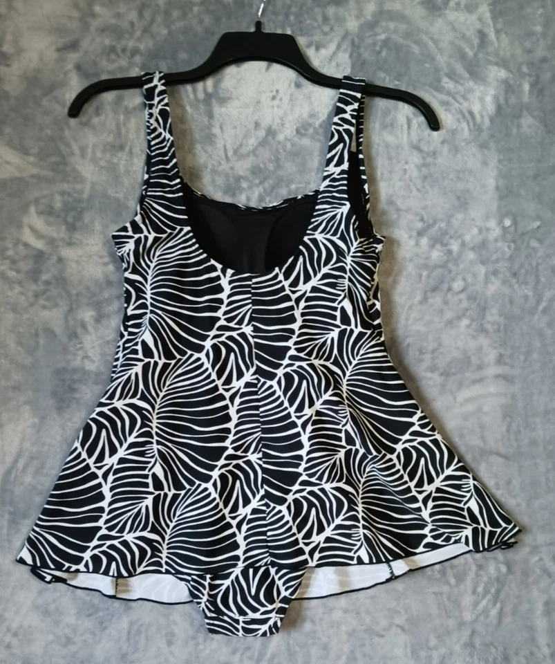 Traje de baño Shore Shapes traje de baño vestido de baño mujer 12 negro blanco piscina crucero Foto 2 de 4