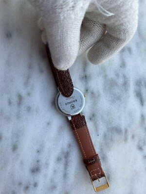 KRONOS WATCH TRIPLE DATE MOONPHASE 564305 QUARTZ UNISEX GOLD&STEEL