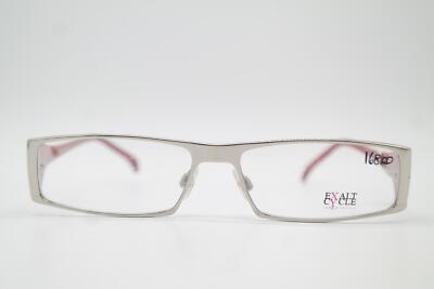 Brille EXALT CYCLE EXGIAMPI Silber Schwarz Rot Eckig Brillengestell Neu