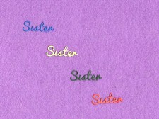 SISTER die cuts scrapbook cards