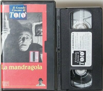 La mandragola FILM VHS Alberto Lattuada Totò Romolo Valli Rosanna Schiaffino