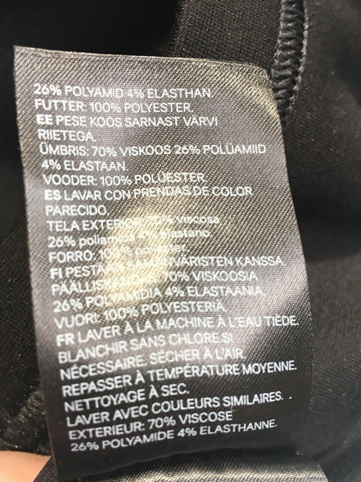 New H&M Gold Label Black One Shoulder Ruffle Party Cocktail Knit Dress LBD 10UK thumbnail 9