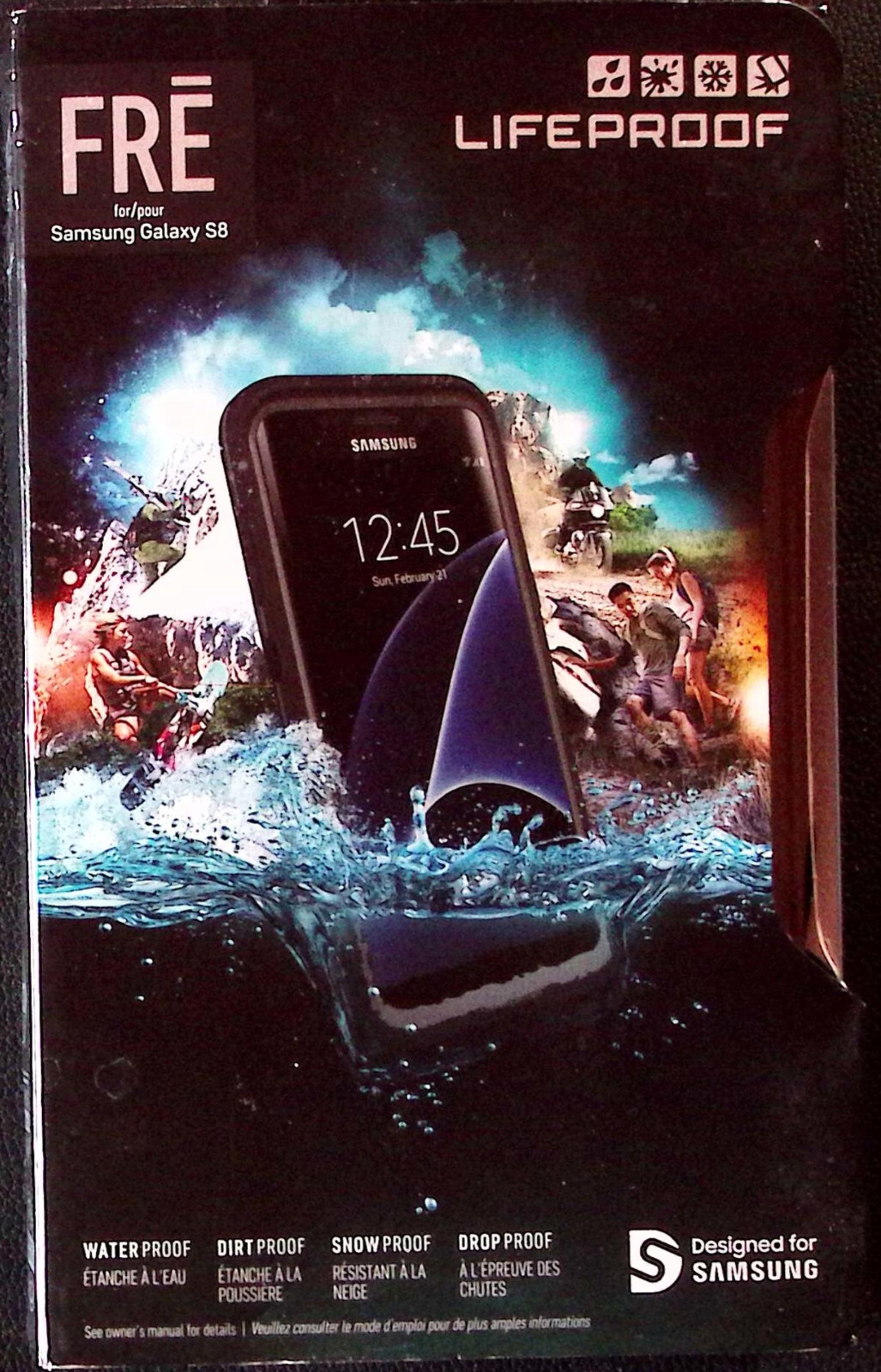 Coque antichoc Samsung S8 Lifeproof Fre idéale sport et rando