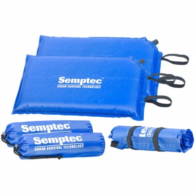 Semptec 2er-Set selbstaufblasende Outdoor-Thermo-Sitzkissen, 24 x 1 x 42 cm