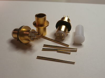 STANDARD HEADSHELL 4 PIN CONNECTOR GOLD PLATED  FOR TURNTABLE  MADE In Italy 