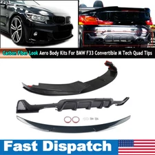 FOR BMW 4 SERIES F33 2014-20 M SPORT BODY KIT FRONT SPLITTER DIFFUSER SPOILER