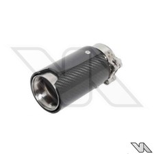 BMW F10 F11 F20 F21 F22 F23 F30 F31 F32 F33 CARBON FIBER SILVER AUSPUFF SPITZE