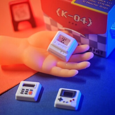 3 In 1 Cute Keycaps Retro Personality Keycap for GK64 61 SK87 GH60 Esc Tab
