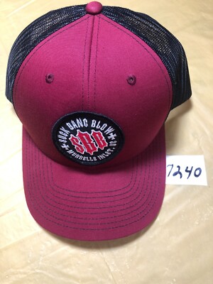 Men's Richardson Black & Burgundy Hat W/SSB Logo One Size