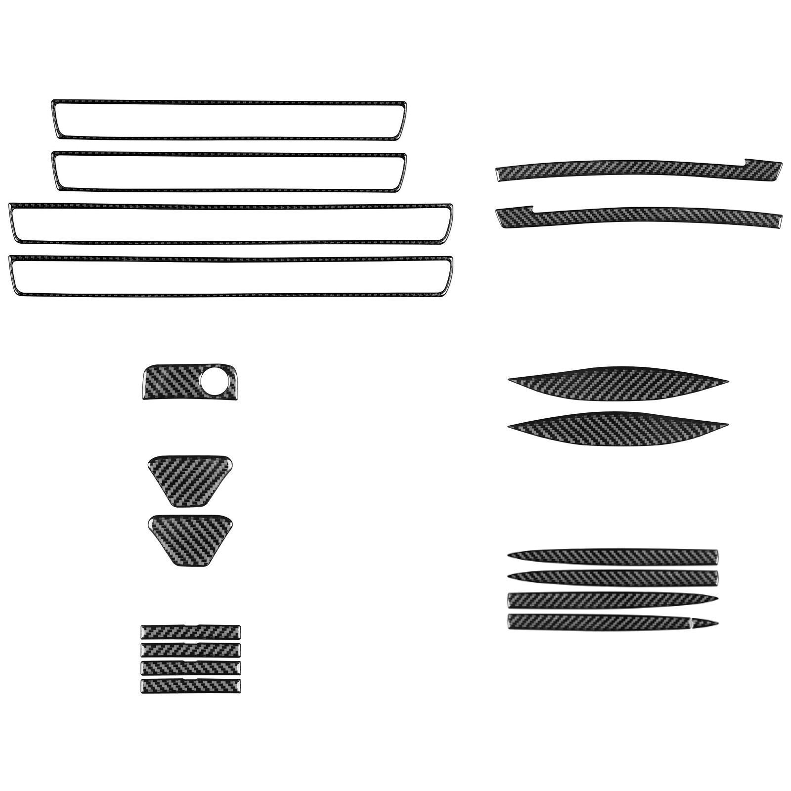 Real Carbon Fiber 7 Set Interior Trim For Benz Maybach S-Class 2013-2020