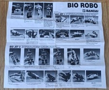 Notice Robot DX Bioman Biorobot Vintage Bandai 1984 A-47 no Goldorak Liveman