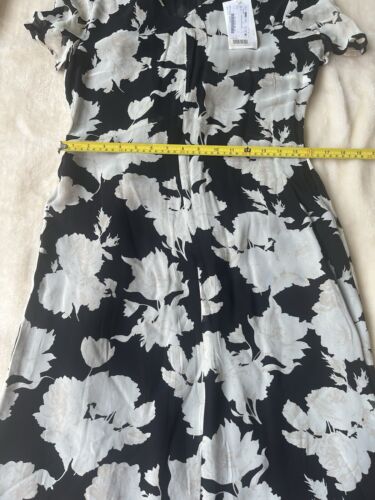 *Liquidación* Vestido Cerruti 1881 Diseñador Raro Damas Forrado Viscosa Reino Unido Talla 12 - Imagen 7 de 9