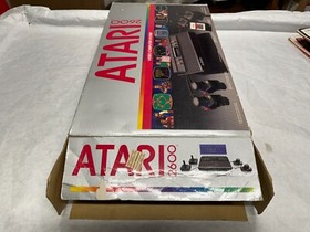 RARE 1982 ATARI 2600 VCS Black Vader Console System *Long BOX* Matching Package