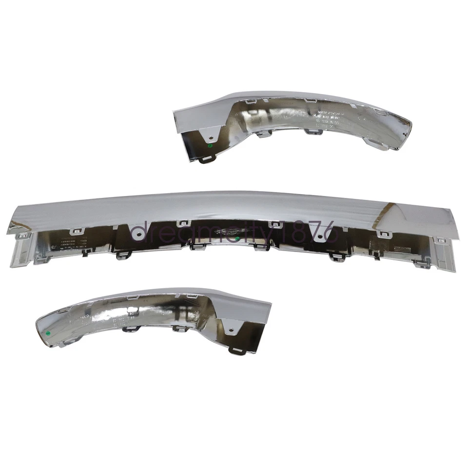 Ajuste para Mercedes Benz GLE400 GLE350 2016-2019 moldura de parachoques delantero Foto 3 de 4