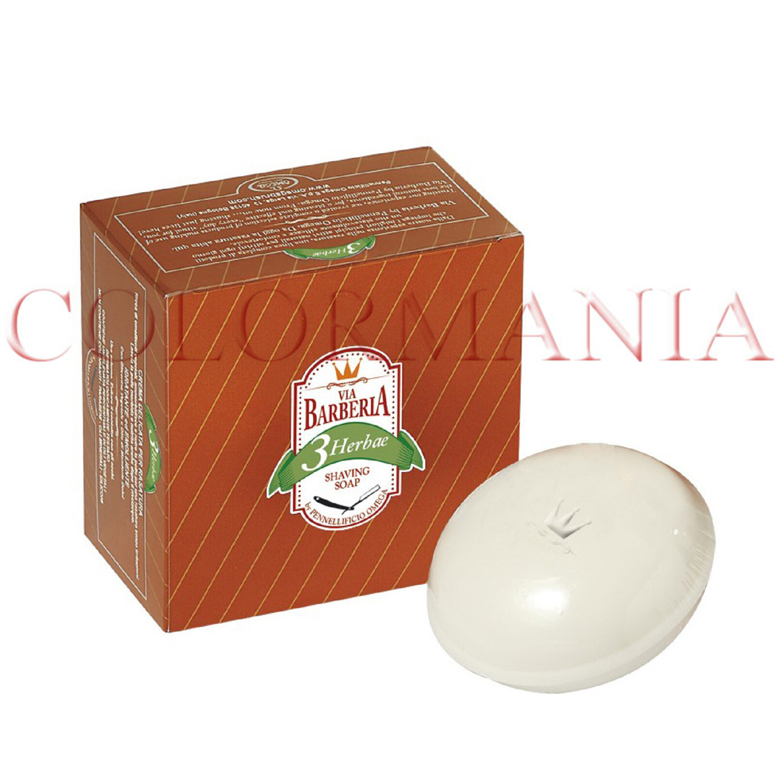 OMEGA VIA BARBERIA SAPONE PER RASATURA HERBAE PROTETTIVA EMOLLIENTE 150 g
