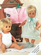 ✨B8a Knitting Pattern Double Knit Dolls Clothes Size 12"-22" Doll Knit as a Gift
