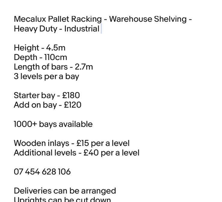 Mecalux Pallet Racking Warehouse Shelving Heavy Duty Industrial