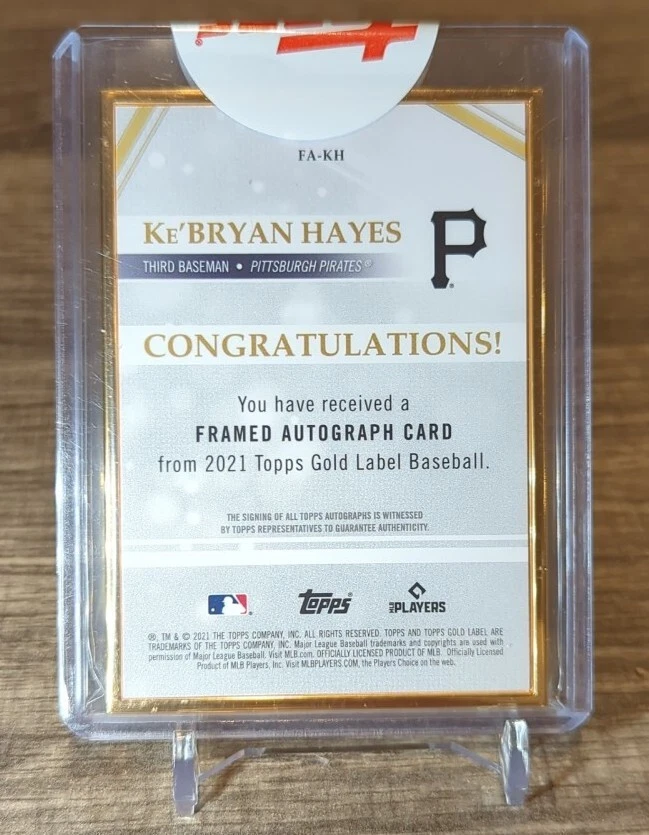 2021 Topps Gold Label Framed Ke'Bryan Hayes #FA-KH Rookie Auto RC - Image 2 of 2