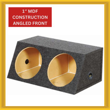 QPower QHDBASS15 Dual 15 15-Inch Sealed Heavy Duty Angled Empty Woofer Box
