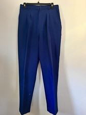 Vintage Marlene Navy Blue Tappered Leg Women's Dress Pants Made in USA size 16