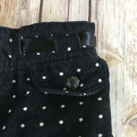 正品 Osh Kosh 儿童 学步女孩 黑色 丝绒 波点裙 尺寸 4 白色 — 第 4/4 张图片