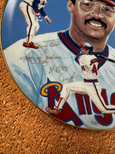 Reggie Jackson 1983 Autograph Collector Plate #147. Jsa Auto Angels - Picture 2 of 3