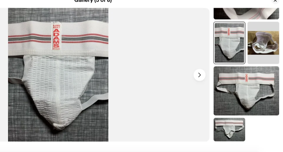 Ropa interior ADAMS VINTAGE AÑOS 90 JOCKSTRAP JOG GIMNASIO NATACIÓN (🍆) Se adapta a 34" 36" 38" 40" Foto 3 de 3