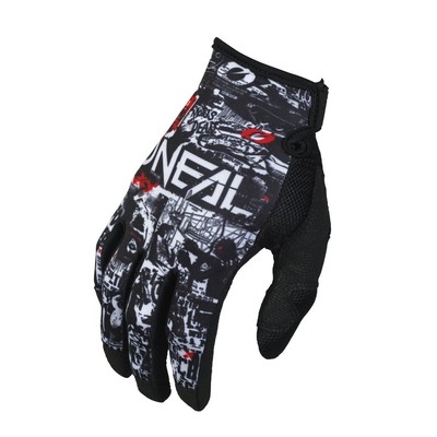 O'Neal 2026 Mayhem Attack Offroad Motocross Riding Gloves Black/White