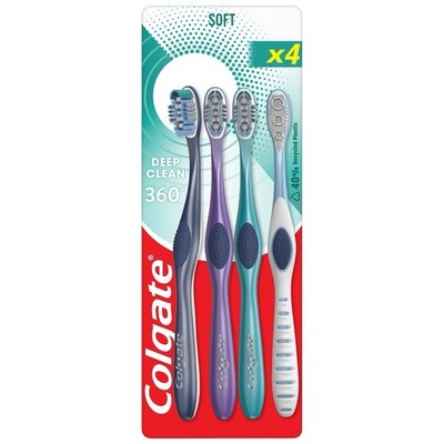 Colgate 360 Deep Clean Soft Zahnbürste 4er Pack