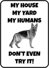 Vintage German Shepherd My House Tin Metal Signs Home D cor 8x12