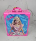 Mattel 1997 Barbie Deluxe Doll Trunk Wardrobe Carry Case Suitcase In Pink rare