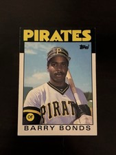 1986 Topps Traded Barry Bonds #11T (RC) Rookie Card NM-MT Or Better. rookie card picture