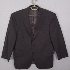 Brooks Brothers Blazer Mens 42R Brown Pinstripe Wool Sport Coat Old Money