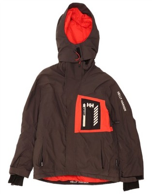 Helly Hansen Herren Windbreaker Jacke mit Kapuze UK 36 Small Grau Colourblock LT05