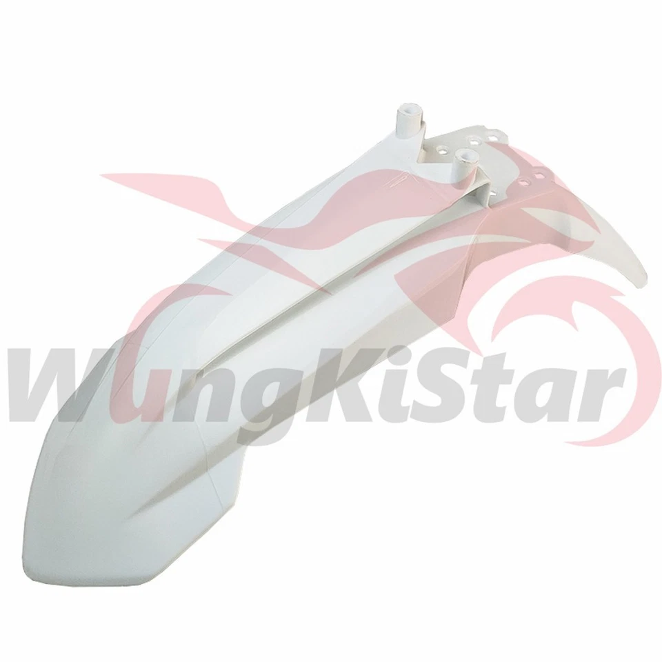 Guardabarros delantero de plástico blanco 553 mm/21 pulgadas para moto de motocross KTM65SX BD27 Foto 2 de 4