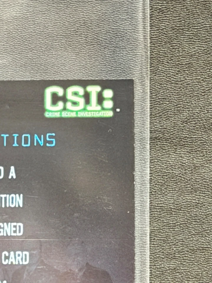 2003 CSI: Crime Scene Investigation GIL GRISSOM and CATHERINE WILLOWS Auto - Image 4 of 4
