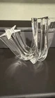 Steuben Crystal Art Glass Shooting Star Figurine Clear Glossy Signed Decorative