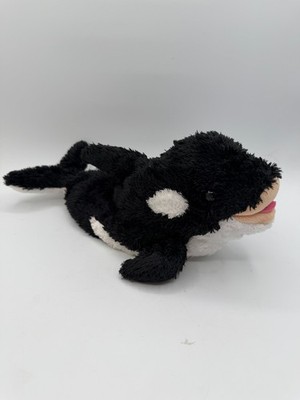 Ty Classic Jonah Orca Killer Whale Plush 2002 Beanie Buddy 13  Black White