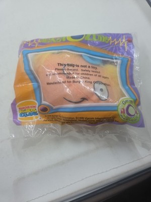New in Package HEY ARNOLD 1998 Burger King Nickel Ozone Kids PLUSH HEAD