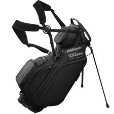 Image of Wilson Talus Golf Stand Bag with 14 Way Divider and 9 Pockets - Black/Black