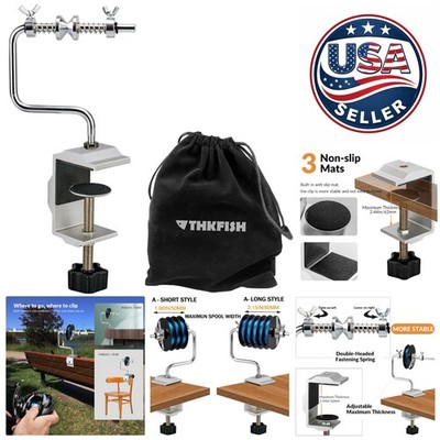 Portable Fishing Line Spooler with C-Clamp Design   Easy Spooling Anywhere