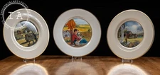 Set of Vintage Three Alfalfa Award Plates, DeKalb, IL