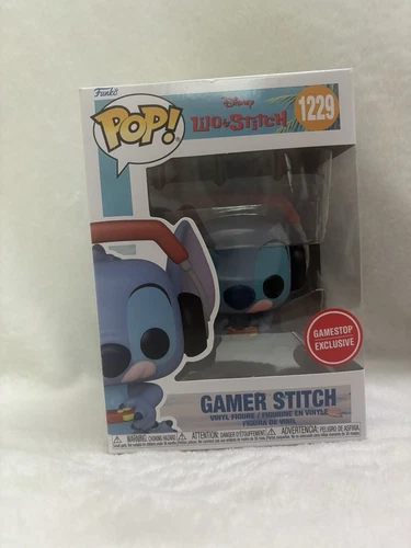 Funko Pop! Disney Lilo Stitch Gamer Stitch #1229 Exclusive to GameStop