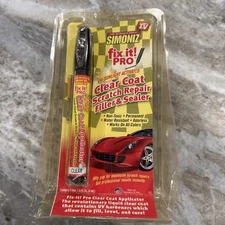 Simoniz Fix-it Pro Clear Coat Scratch Repair Filler & Sealer  1/8 fl oz Sealed