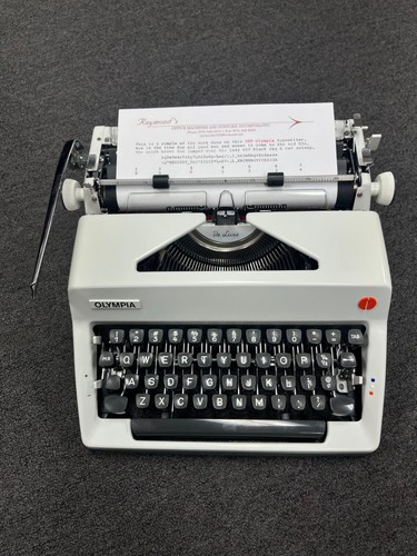 Olympia SM9 Fully REFURBISHED PICA typeface NEW platen MINT- condition